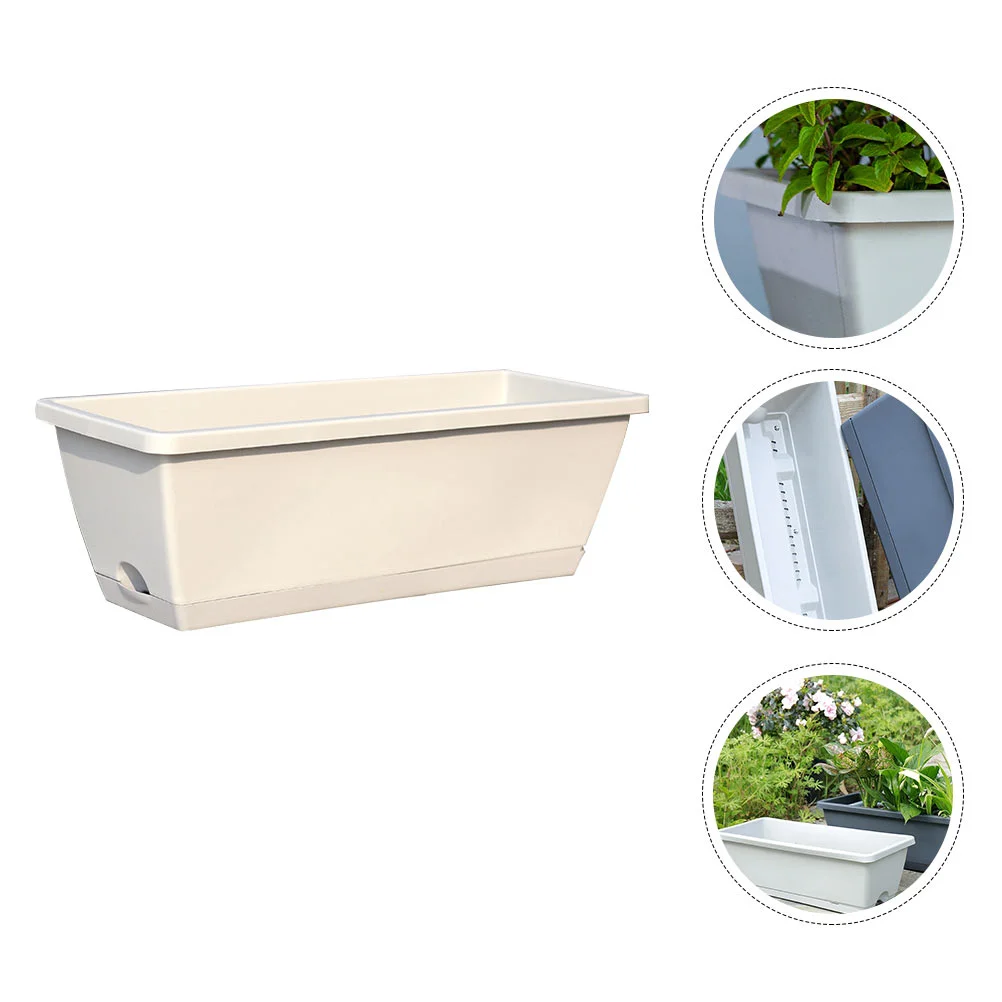 

Plastic Vegetable Pot Plants Hanging Planter Outdoor Gardening Flowerpot Resin Basin Balcony Vegetables Planting Pots The Fence