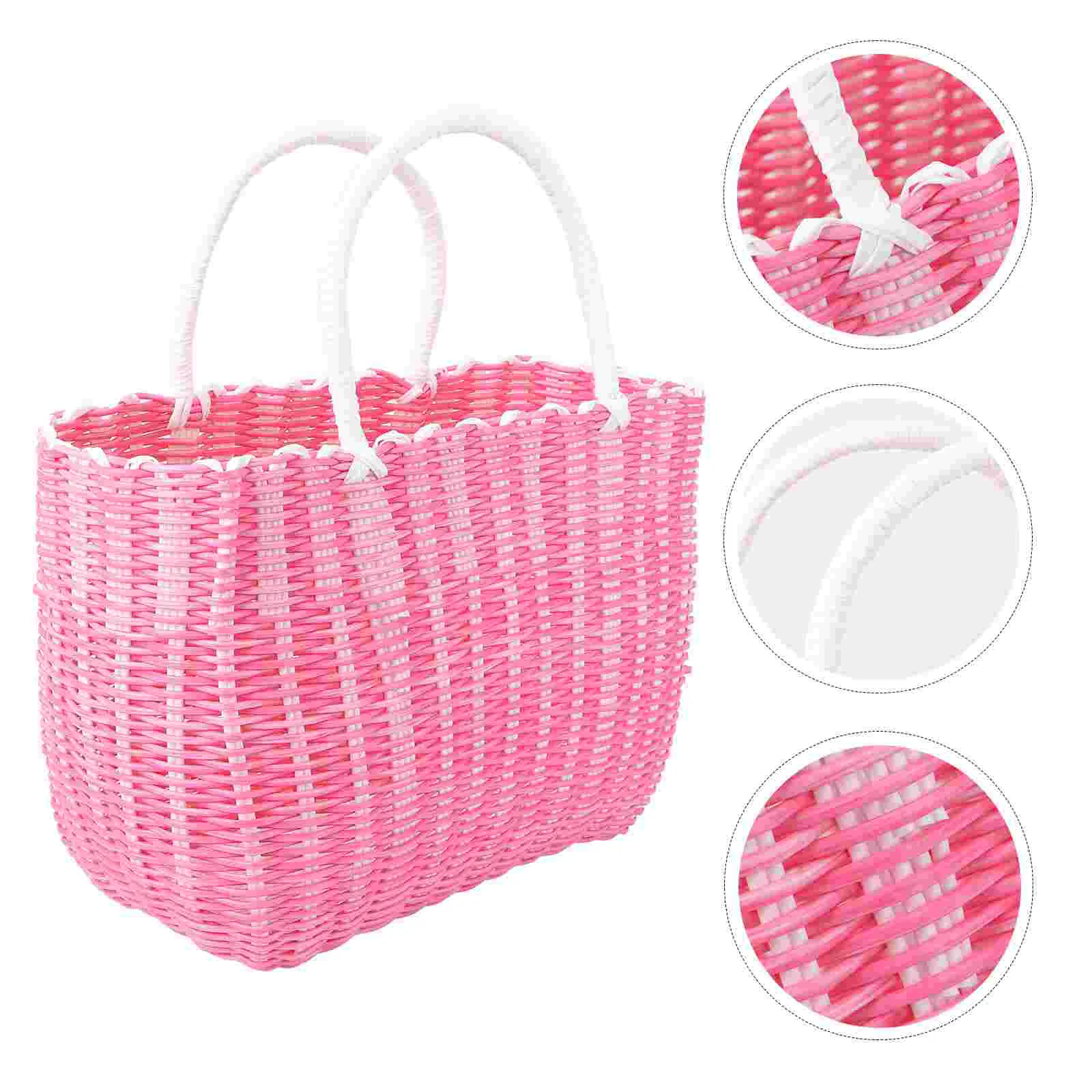 Basket Woven Shopping Tote Market Storage Handle Grocery Beach Picnic Baskets Handles Straw Rattan Wicker Shower Large Flower
Basket Woven Shopping Tote Market Storage Handle Grocery Beach Picnic Baskets Handles Straw Rattan Wicker Shower Large Flower