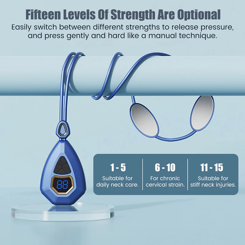 Mini Pendant Neck Massage Device USB Portable Relaxation EMS Pulse Hot Compress for Pain Relief
Mini Pendant Neck Massage Device USB Portable Relaxation EMS Pulse Hot Compress for Pain Relief