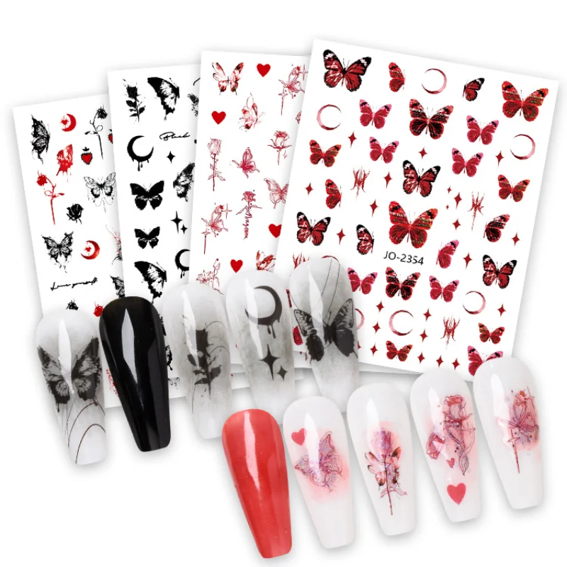 Nail Decal StickersDark Butterfly Love Rose Dried Flower Nail stickers Nail Decoration For Nail Tips Beauty
Nail Decal StickersDark Butterfly Love Rose Dried Flower Nail stickers Nail Decoration For Nail Tips Beauty