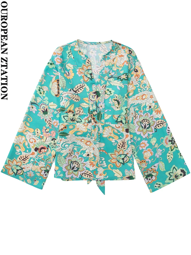 PAILETE Women 2022 fashion with tie belt floral print oversized blouses vintage v neck wide sleeve female shirts blusas chic top
PAILETE Women 2022 fashion with tie belt floral print oversized blouses vintage v neck wide sleeve female shirts blusas chic top