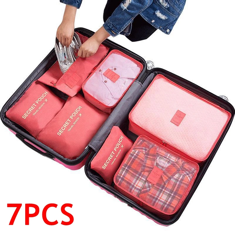 7pcs Travel Storage Organizer Bags Portable Travel Suitcase Organizer Bags For Women Clothes Shoes Makeup Bag Luggage Organizer
7pcs Travel Storage Organizer Bags Portable Travel Suitcase Organizer Bags For Women Clothes Shoes Makeup Bag Luggage Organizer