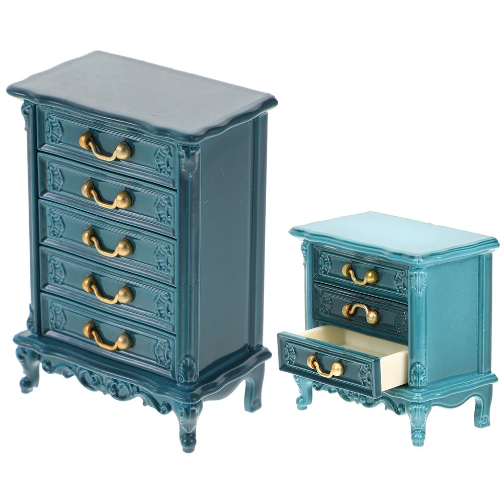 2 Pcs Drawers Delicate Mini Furniture Miniature Toy Night Stand Decor Model Display Cabinet Desktop House Decorative
2 Pcs Drawers Delicate Mini Furniture Miniature Toy Night Stand Decor Model Display Cabinet Desktop House Decorative