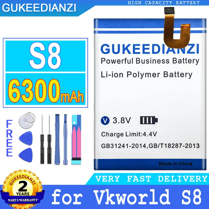 6300mAh GUKEEDIANZI сменный аккумулятор S 8 для Vkworld S8 MTK6750T аккумулятор большой мощности батареи
6300mAh GUKEEDIANZI сменный аккумулятор S 8 для Vkworld S8 MTK6750T аккумулятор большой мощности батареи