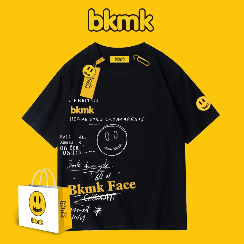 Smiley T-shirt Letter Ins Net Red Couple with The Same Short-sleeved High Street Trend Hip-hop Male Loose 2022 New Summer Tops
Smiley T-shirt Letter Ins Net Red Couple with The Same Short-sleeved High Street Trend Hip-hop Male Loose 2022 New Summer Tops