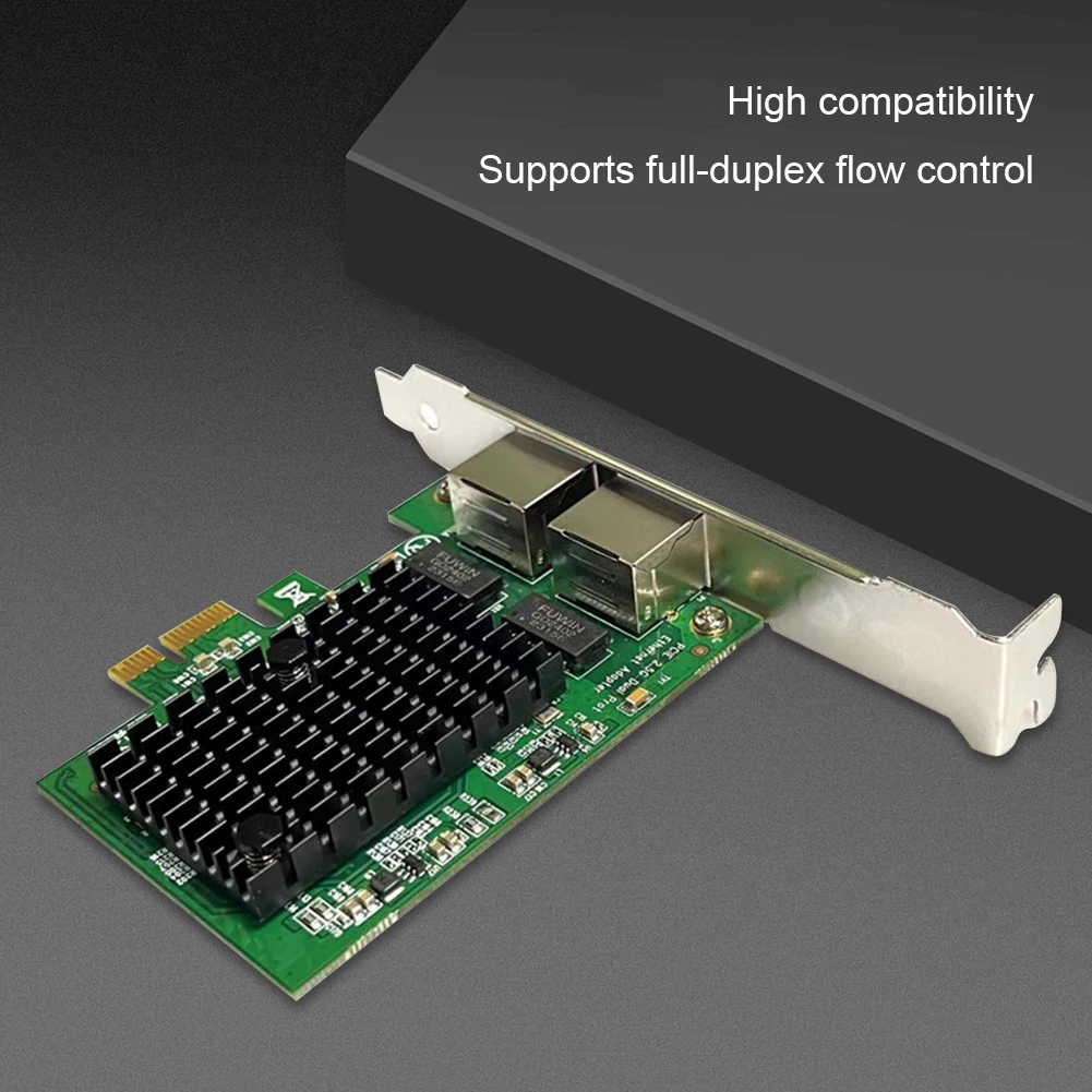 PCIe X1 Ethernet Сетевая карта RTL8125 чип двойной порт Lan Карта 1000 Мбит/с/2,5 Гбит/с Настольный сетевой адаптер для настольного компьютера
PCIe X1 Ethernet Сетевая карта RTL8125 чип двойной порт Lan Карта 1000 Мбит/с/2,5 Гбит/с Настольный сетевой адаптер для настольного компьютера