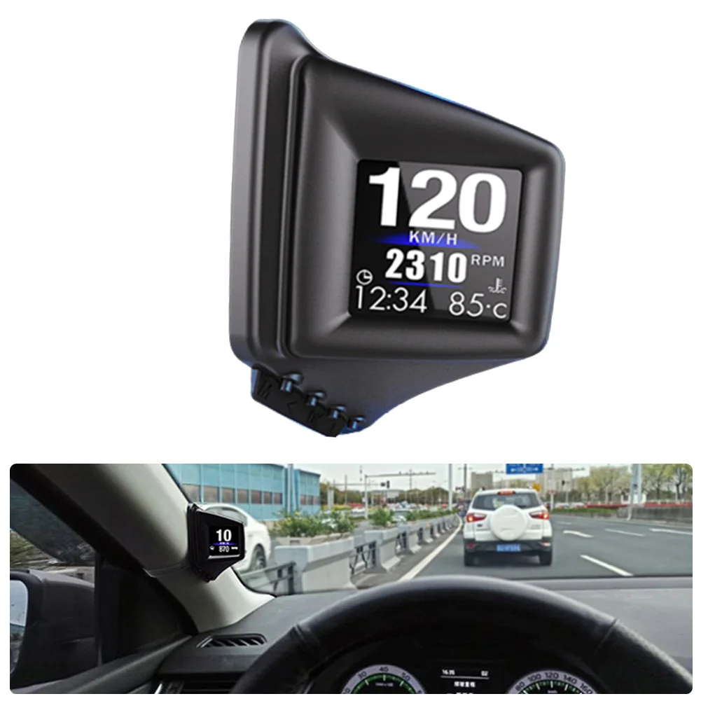 OBD2+GPS HUD Head Up Display On-Board Computer A-Pillar Trim Install RPM Turbo Pressure Oil Water Temp Speedometer Multifunction
OBD2+GPS HUD Head Up Display On-Board Computer A-Pillar Trim Install RPM Turbo Pressure Oil Water Temp Speedometer Multifunction