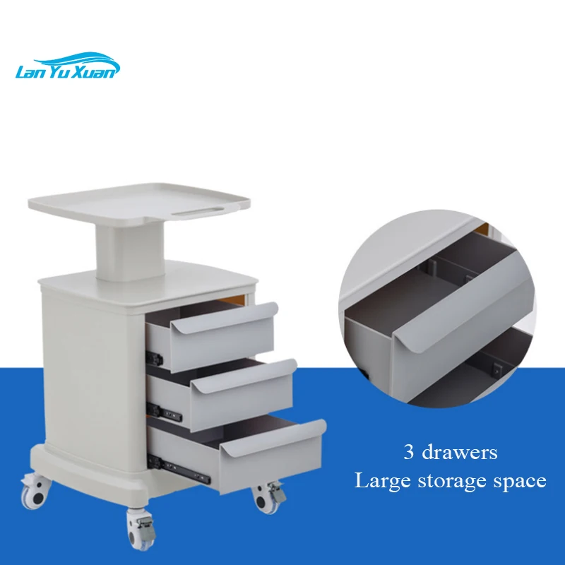 

Cheap Mobile Ultrasound scanner Trolley machine Medical cart with Wheels for Den-tal Clinic Drawer