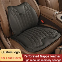 Car Seat Cushion Nappa Leather Auto Seat Waist Support Cushion Pillow For Land Rover Range Rover Evoque Discovery 4 Freelander