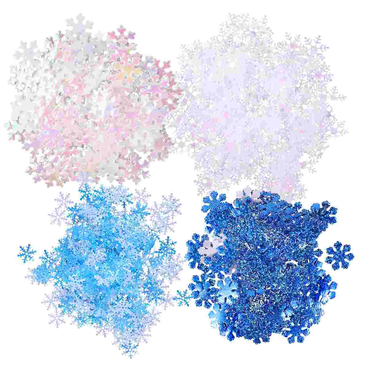 700pcs Snowflake Confettis White and Blue Winter Christmas Snowflake Decorative Snowflake Pieces for Wedding Decoration 2023
700pcs Snowflake Confettis White and Blue Winter Christmas Snowflake Decorative Snowflake Pieces for Wedding Decoration 2023