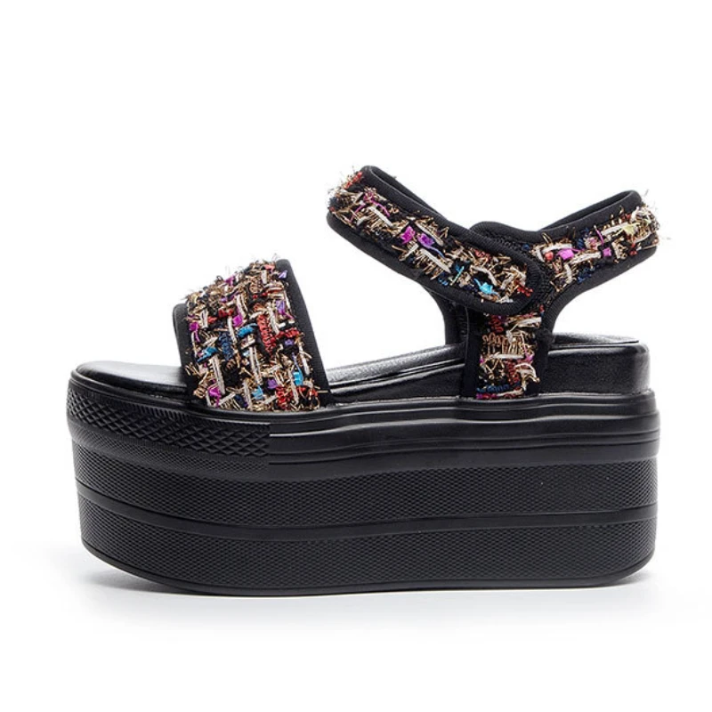 9.5cm Super High Heel Platform Wedge Sandals Summer Shoes Women Bohemian Open Toe Beach Shoes Slipper Slides Summer
9.5cm Super High Heel Platform Wedge Sandals Summer Shoes Women Bohemian Open Toe Beach Shoes Slipper Slides Summer