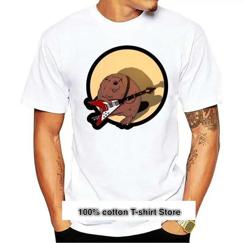 Camiseta de cuello redondo para hombre, Camiseta con estampado Rock'n'roll de castor Punk
Camiseta de cuello redondo para hombre, Camiseta con estampado Rock'n'roll de castor Punk