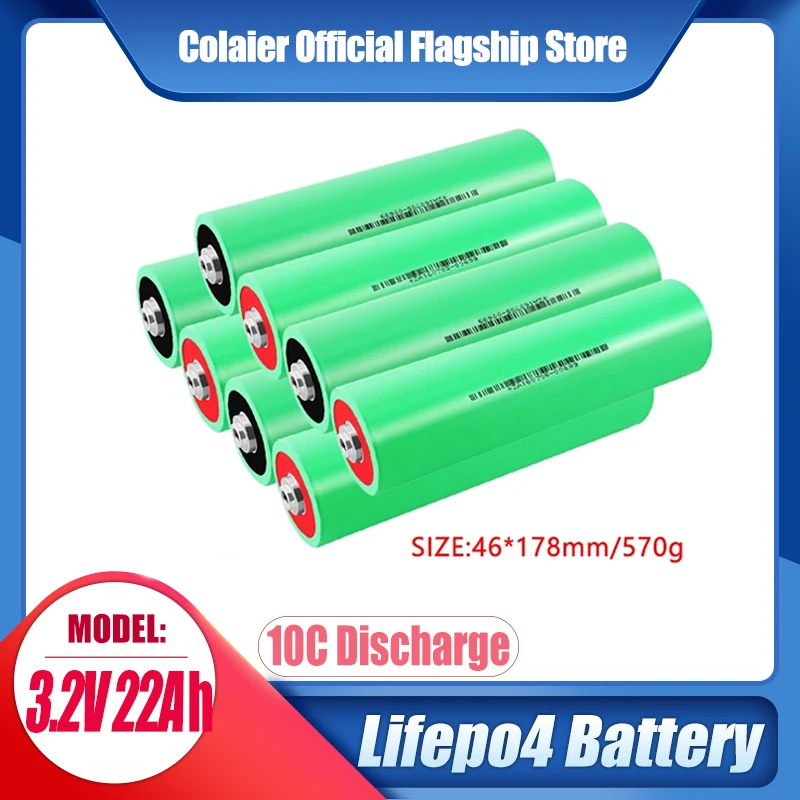 1-4 шт., комплект батарей Colaier 10C 3,2 в 22 Ач Lifepo4 для лодок и домов на колесах
1-4 шт., комплект батарей Colaier 10C 3,2 в 22 Ач Lifepo4 для лодок и домов на колесах