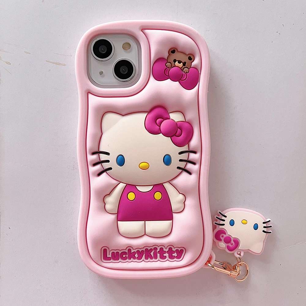 3D Cartoon Silica gel Sanrio Hello Kitty Phone Case For iPhone 14 13 12 11 Pro Max 14 Pro Anti-drop Soft Back Cover Y2k Girl
3D Cartoon Silica gel Sanrio Hello Kitty Phone Case For iPhone 14 13 12 11 Pro Max 14 Pro Anti-drop Soft Back Cover Y2k Girl