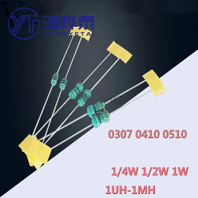 YYT 20PCS 0307 0410 0510 Color ring inductor straight plug 1/4W 1/2W 1W 1UH/2.2/3.3/4.7/10/22/33/100/220/330-47UH 1MH-10MH
YYT 20PCS 0307 0410 0510 Color ring inductor straight plug 1/4W 1/2W 1W 1UH/2.2/3.3/4.7/10/22/33/100/220/330-47UH 1MH-10MH