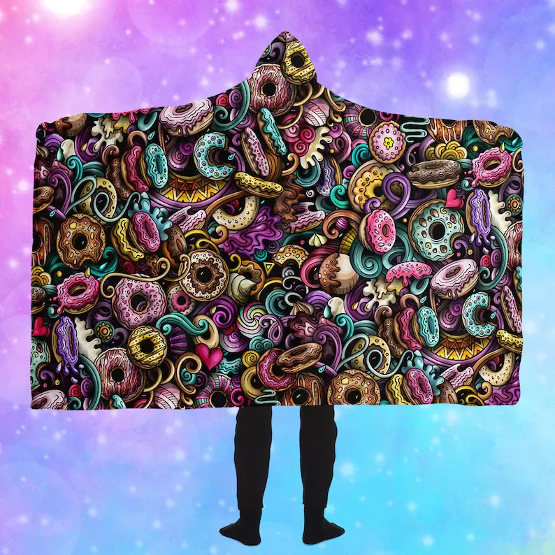 Donuts Doodles Hooded Blanket // Cute Donut Throw // Adorable Hoody Blanket // Relaxed Home Wear // Snug Night Wear // Kids Hood
Donuts Doodles Hooded Blanket // Cute Donut Throw // Adorable Hoody Blanket // Relaxed Home Wear // Snug Night Wear // Kids Hood