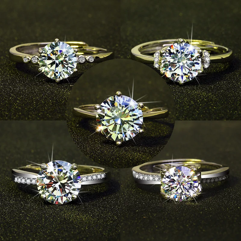 2022 NEW Ring For Women S925 Silver Classic Adjustable 1ct/0.6ct Cubic Zirconia Open Wedding Bridal Jewelry Drop Shipping
2022 NEW Ring For Women S925 Silver Classic Adjustable 1ct/0.6ct Cubic Zirconia Open Wedding Bridal Jewelry Drop Shipping