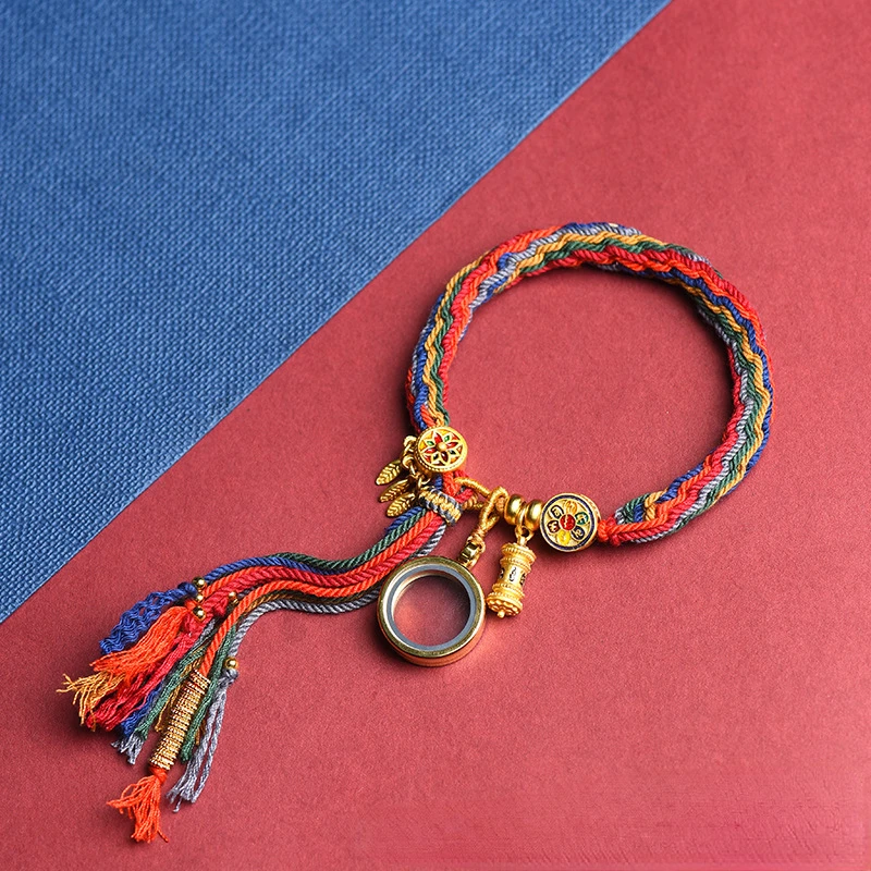 Плетеный вручную цветной ремешок для реконструирования с ручной веревкой Tangka Богатство Бог зелёный браслет тара Zakiram
Плетеный вручную цветной ремешок для реконструирования с ручной веревкой Tangka Богатство Бог зелёный браслет тара Zakiram