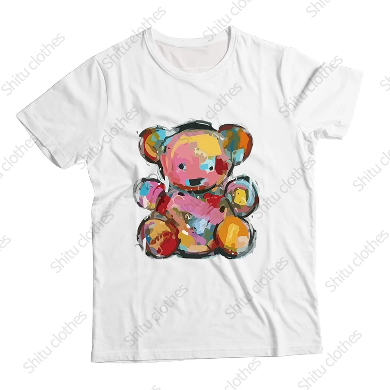 Summer Simple Loose Cute T-shirt Harajuku Kawaii Bear Casual Short-sleeved Top Comfortable Retro Sweet Cartoon Women's Clothing
Summer Simple Loose Cute T-shirt Harajuku Kawaii Bear Casual Short-sleeved Top Comfortable Retro Sweet Cartoon Women's Clothing