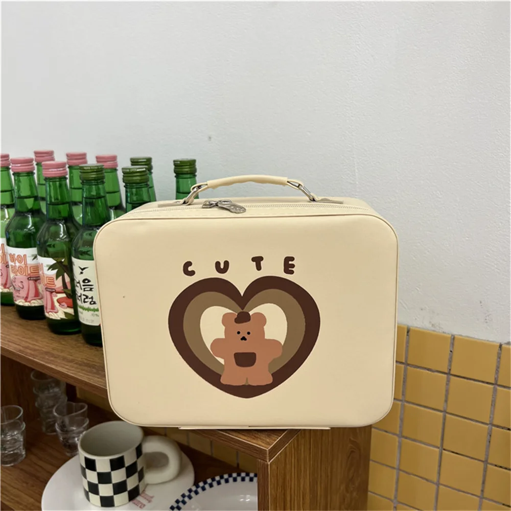 Storage Bag Beige White Moisture-proof And Waterproof Considerable Capacity Wear-resistant And Durable Cosmetic Storage Box Pink 
Storage Bag Beige White Moisture-proof And Waterproof Considerable Capacity Wear-resistant And Durable Cosmetic Storage Box Pink