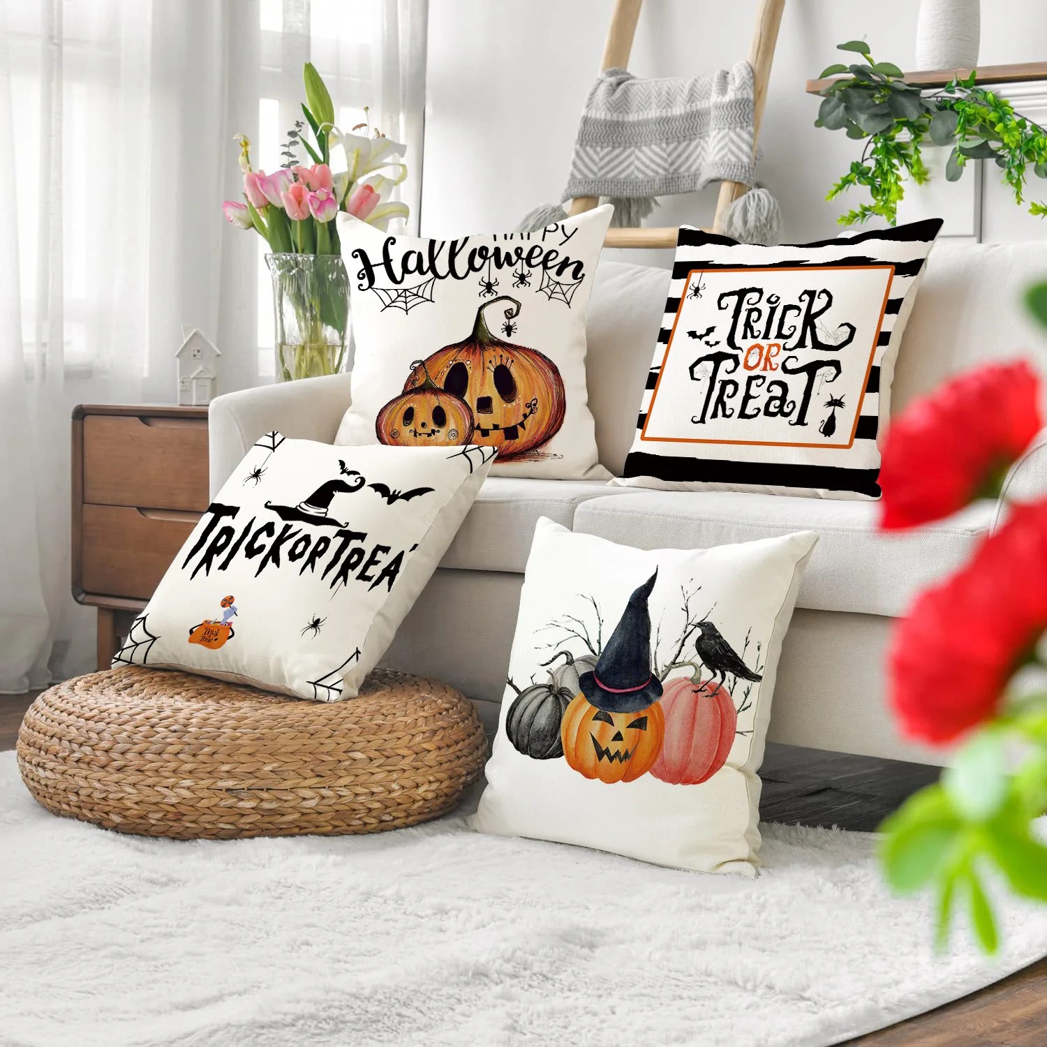 Halloween Decor Pillowcase Linen Pillow Cover Halloween And Day Of The Dead 45×45cm Couch Decorative Cushions
Halloween Decor Pillowcase Linen Pillow Cover Halloween And Day Of The Dead 45×45cm Couch Decorative Cushions