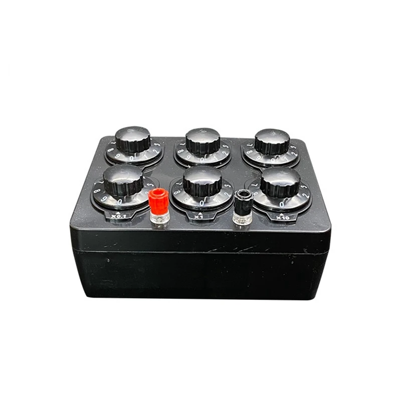 0-99999.9 Ohm Simple Resistance Box Precision Variable Decade Resistor Teaching Instrument Teaching Resistance Box 
0-99999.9 Ohm Simple Resistance Box Precision Variable Decade Resistor Teaching Instrument Teaching Resistance Box