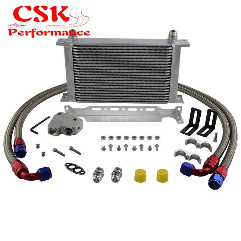 

22 Row Oil Cooler Kit for Cadillac CTS-V 04-06 Corvette C5 97-04 C6 05-13 C7 14-19 Camaro Firebird 98-02 LS1 LS2 LS3 LS6 LS7 LS9