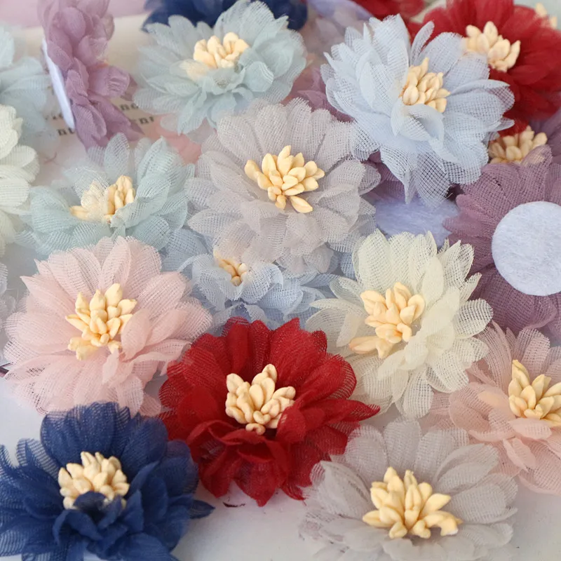 10PCS/Lot 4CM Handmade Chiffon Fabric Flowers Dress Hats Shoes Decoration Hair Accessories
10PCS/Lot 4CM Handmade Chiffon Fabric Flowers Dress Hats Shoes Decoration Hair Accessories