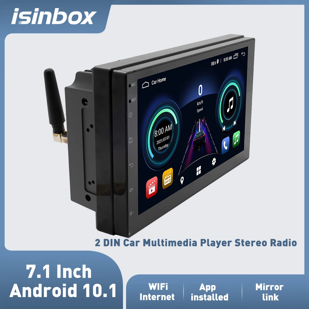 2 DIN Android 10.1 Car Multimedia Player Stereo Radio 7.1 Inch IPS Screen Support Bluetooth GPS USB WiFi FM AM RDS Function
2 DIN Android 10.1 Car Multimedia Player Stereo Radio 7.1 Inch IPS Screen Support Bluetooth GPS USB WiFi FM AM RDS Function