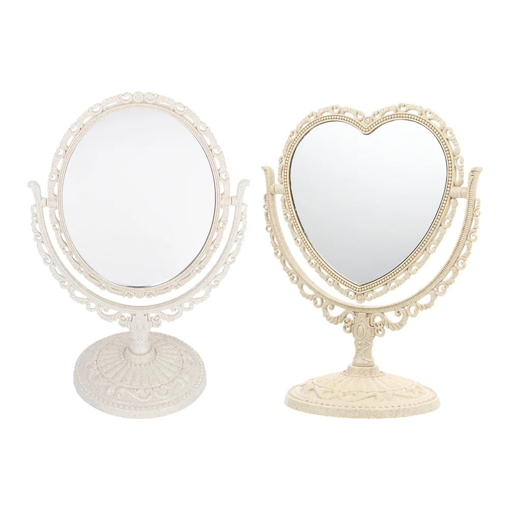2Pcs Practical Polishing Vanity Mirror Rotating Cosmetic Mirror Desktop Makeup Mirror
2Pcs Practical Polishing Vanity Mirror Rotating Cosmetic Mirror Desktop Makeup Mirror