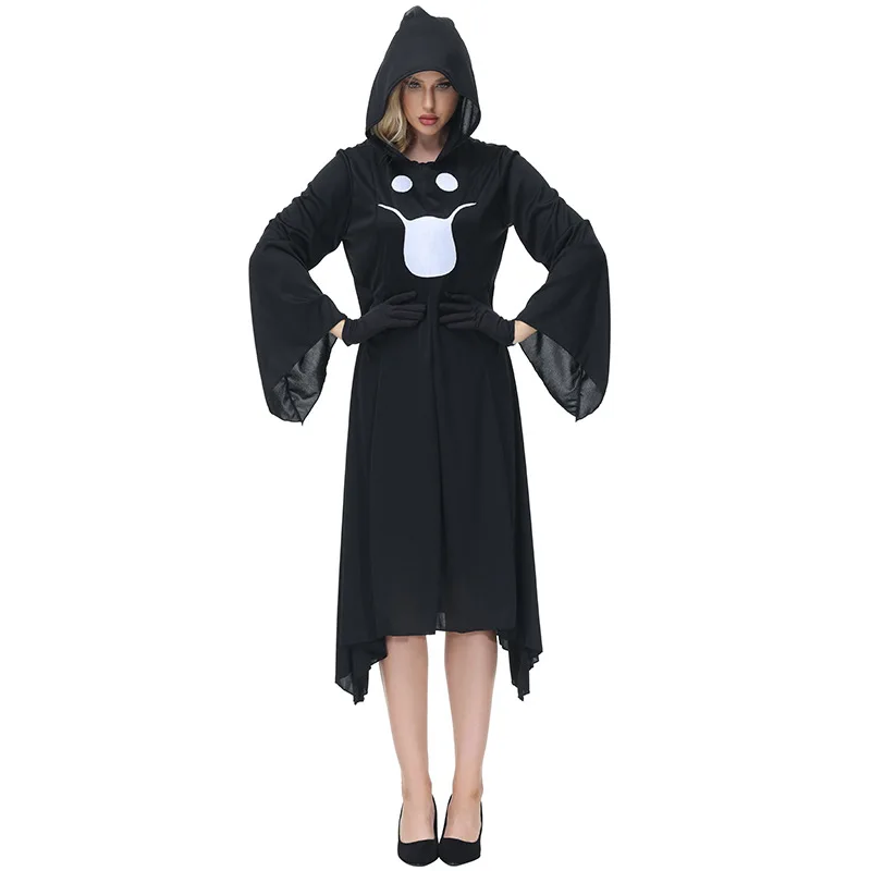 Umorden Adult Black Friendly Ghost Costume Poncho for Women Hoodie Pointy Hat Halloween 
Umorden Adult Black Friendly Ghost Costume Poncho for Women Hoodie Pointy Hat Halloween