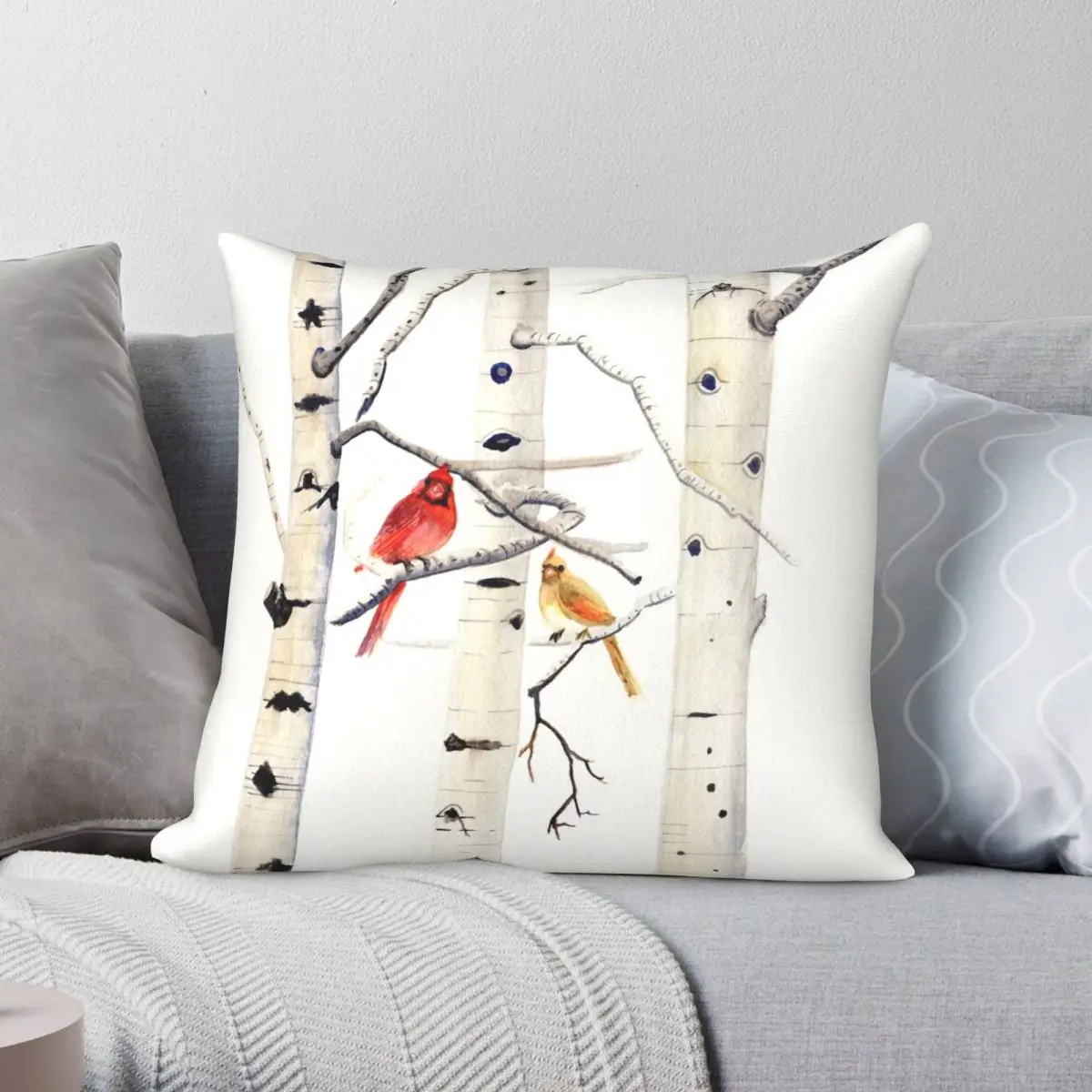 Birch Trees And Cardinal Pillowcase Polyester Linen Velvet Pattern Zip Decor Pillow Case Car Cushion Cover
Birch Trees And Cardinal Pillowcase Polyester Linen Velvet Pattern Zip Decor Pillow Case Car Cushion Cover