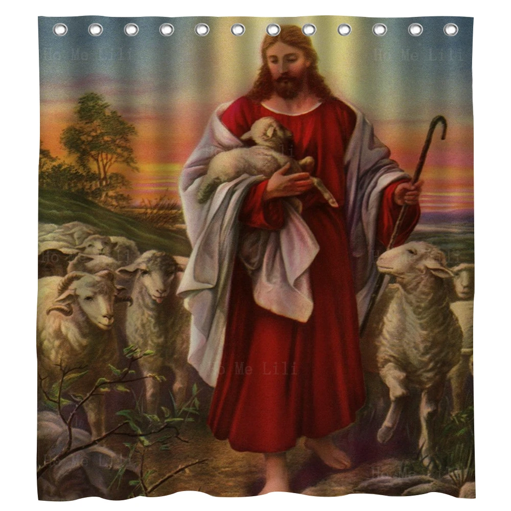 Jesus Christ The Good Shepherd Holy Immortal Compassion Vintage Religion Christian Shower Curtains
Jesus Christ The Good Shepherd Holy Immortal Compassion Vintage Religion Christian Shower Curtains