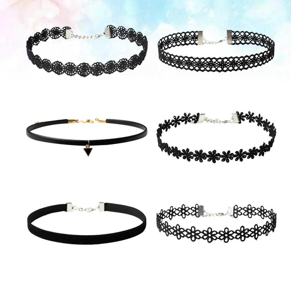 6pcs Chic Women Necklace Girl Gothic Retro Vintage Women Lace Collar Choker Necklace Girl Accessories (A Set 6pcs)
6pcs Chic Women Necklace Girl Gothic Retro Vintage Women Lace Collar Choker Necklace Girl Accessories (A Set 6pcs)