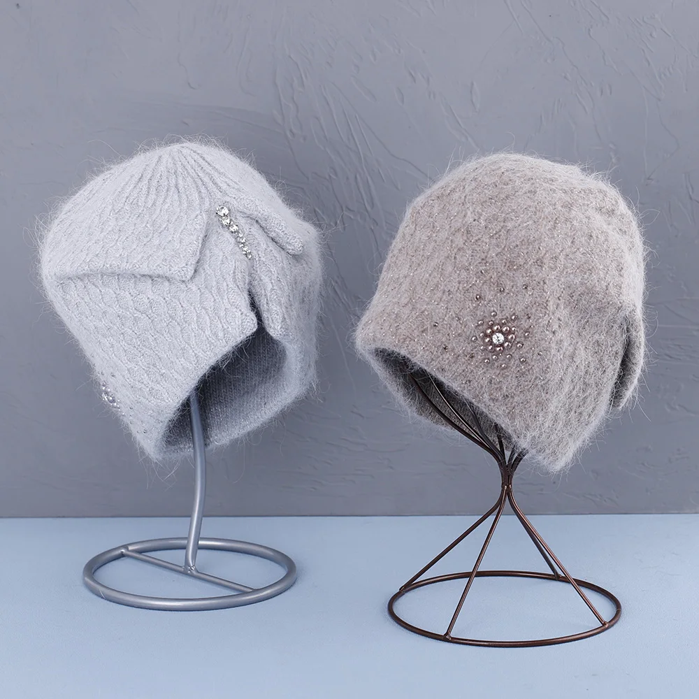 2022 NEW long Rabbit fur hat for women with gemstone and top quality winter hat autumn beanies Warm bonnet skullies fashion hat
2022 NEW long Rabbit fur hat for women with gemstone and top quality winter hat autumn beanies Warm bonnet skullies fashion hat