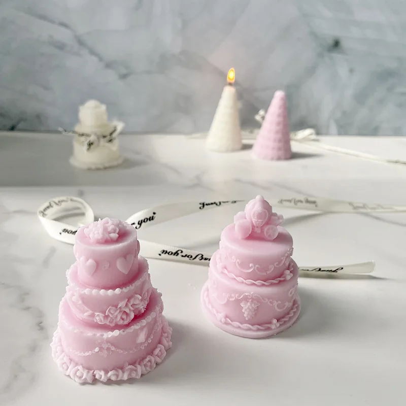 Wedding Cake Shape Candle Silicone Mold for DIY Handmade Ornaments Plaster Candle Jewelry Soap Key Chain Fondant Mould
Wedding Cake Shape Candle Silicone Mold for DIY Handmade Ornaments Plaster Candle Jewelry Soap Key Chain Fondant Mould