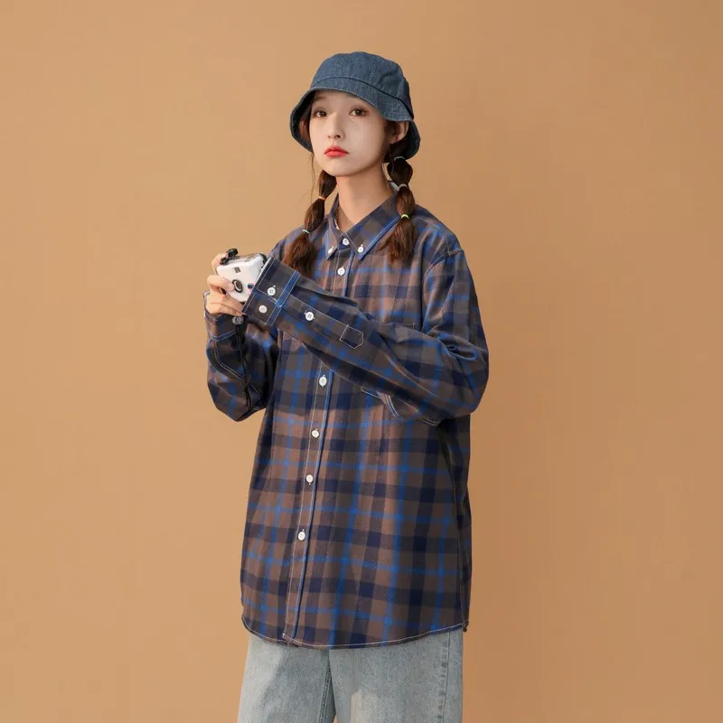 Autumn and Winter New Korean Version of Multi-functional Plaid Shirt for Women's Versatile Students and Bottom Up Shirt
Autumn and Winter New Korean Version of Multi-functional Plaid Shirt for Women's Versatile Students and Bottom Up Shirt