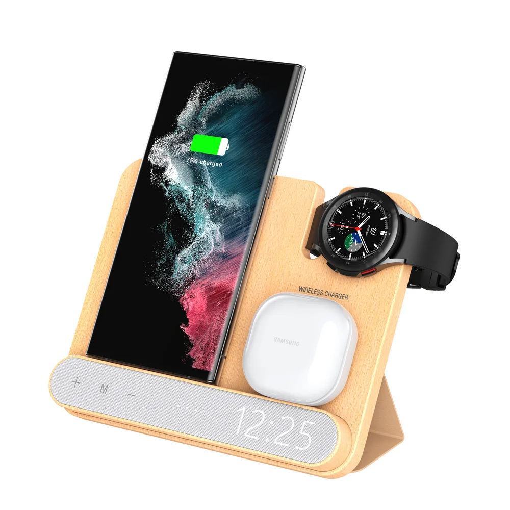 2022 Newest 4 In 1 Wireless Charger Stand Charging Station With Clock For Samsung Phone Watch Earphone
2022 Newest 4 In 1 Wireless Charger Stand Charging Station With Clock For Samsung Phone Watch Earphone