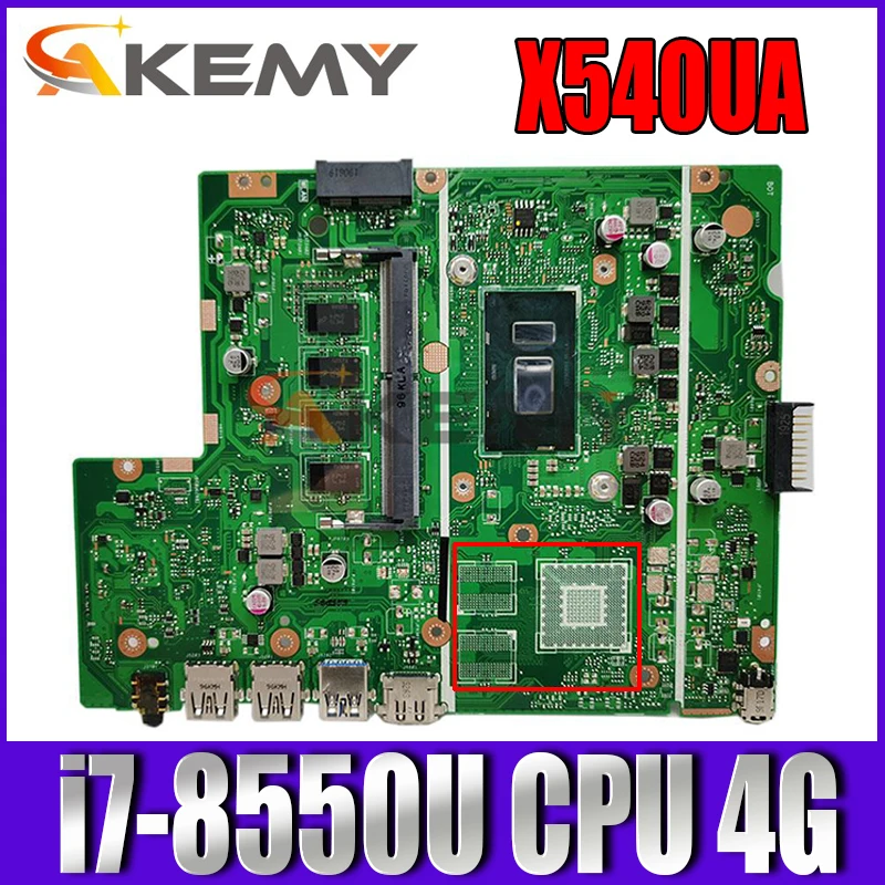 AKemy For ASUS X540UA X540UBR X540UB X540U X540 laptop motherboard mainboard X540UA original mainboard with i7-8550U 4GB RAM 
AKemy For ASUS X540UA X540UBR X540UB X540U X540 laptop motherboard mainboard X540UA original mainboard with i7-8550U 4GB RAM