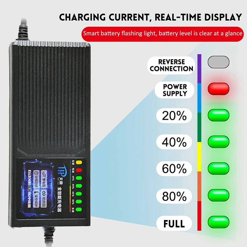 48V/60V/72V 20A Electric Bicycle Vehicle Battery Charger Power Adapter W/Light UK car Accessories 
48V/60V/72V 20A Electric Bicycle Vehicle Battery Charger Power Adapter W/Light UK car Accessories