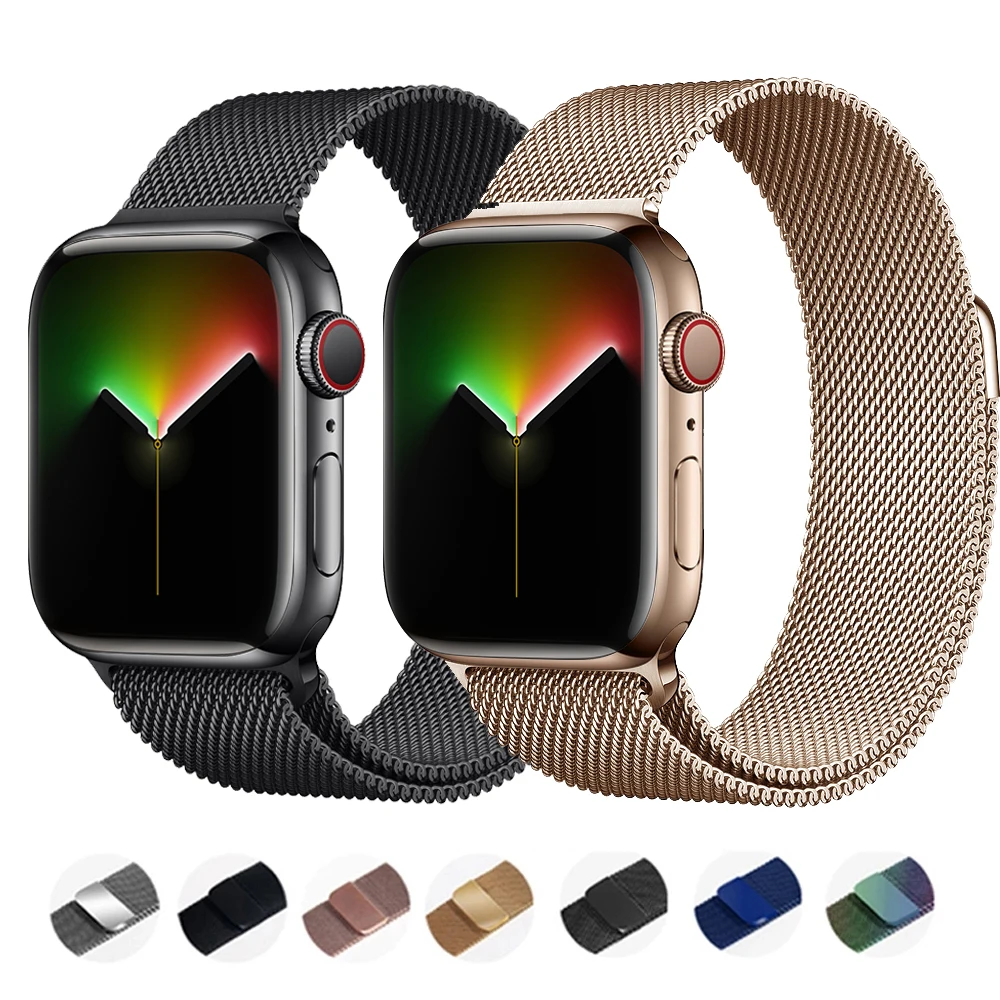 Milanese Loop Strap For Apple watch Band 44mm 40mm 45mm 41mm 38mm 42mm 40 45 mm bracelet iWatch Ultra Series 3 4 5 6 SE 7 8 49mm
Milanese Loop Strap For Apple watch Band 44mm 40mm 45mm 41mm 38mm 42mm 40 45 mm bracelet iWatch Ultra Series 3 4 5 6 SE 7 8 49mm
