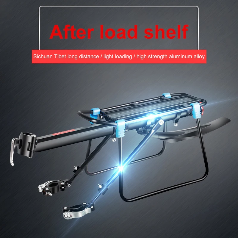 100 KGS Bicycle Luggage Carrier Bike Rack Aluminum Alloy Cargo Rear Rack Shelf Cycling Seatpost Bag Holder Stand MTB Install
100 KGS Bicycle Luggage Carrier Bike Rack Aluminum Alloy Cargo Rear Rack Shelf Cycling Seatpost Bag Holder Stand MTB Install