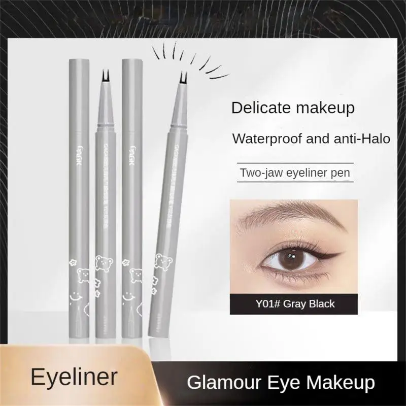 Two-claw Eyeliner Waterproof And Sweat-proof Makeup Long-lasting And Not Easy To Smudge Two-fork Brush To Draw Eyelashes Makeup
Two-claw Eyeliner Waterproof And Sweat-proof Makeup Long-lasting And Not Easy To Smudge Two-fork Brush To Draw Eyelashes Makeup
