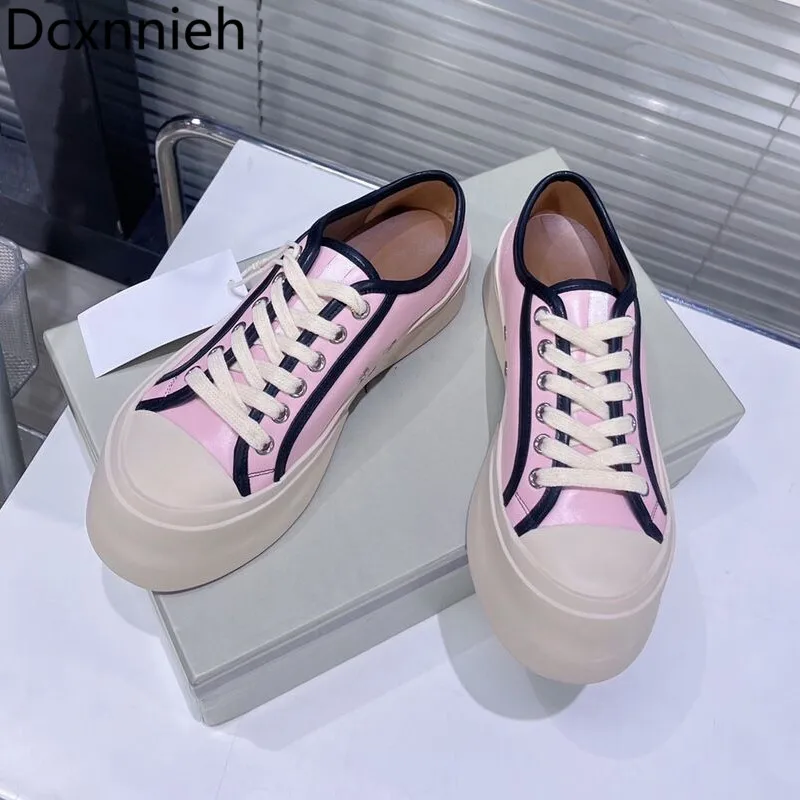 Autumn New Round Toe Lace Up Platforms Height Increasing Sneakers Shoes Woman Real Leather Flat Outdoor Casual Shoes Women 2022
Autumn New Round Toe Lace Up Platforms Height Increasing Sneakers Shoes Woman Real Leather Flat Outdoor Casual Shoes Women 2022