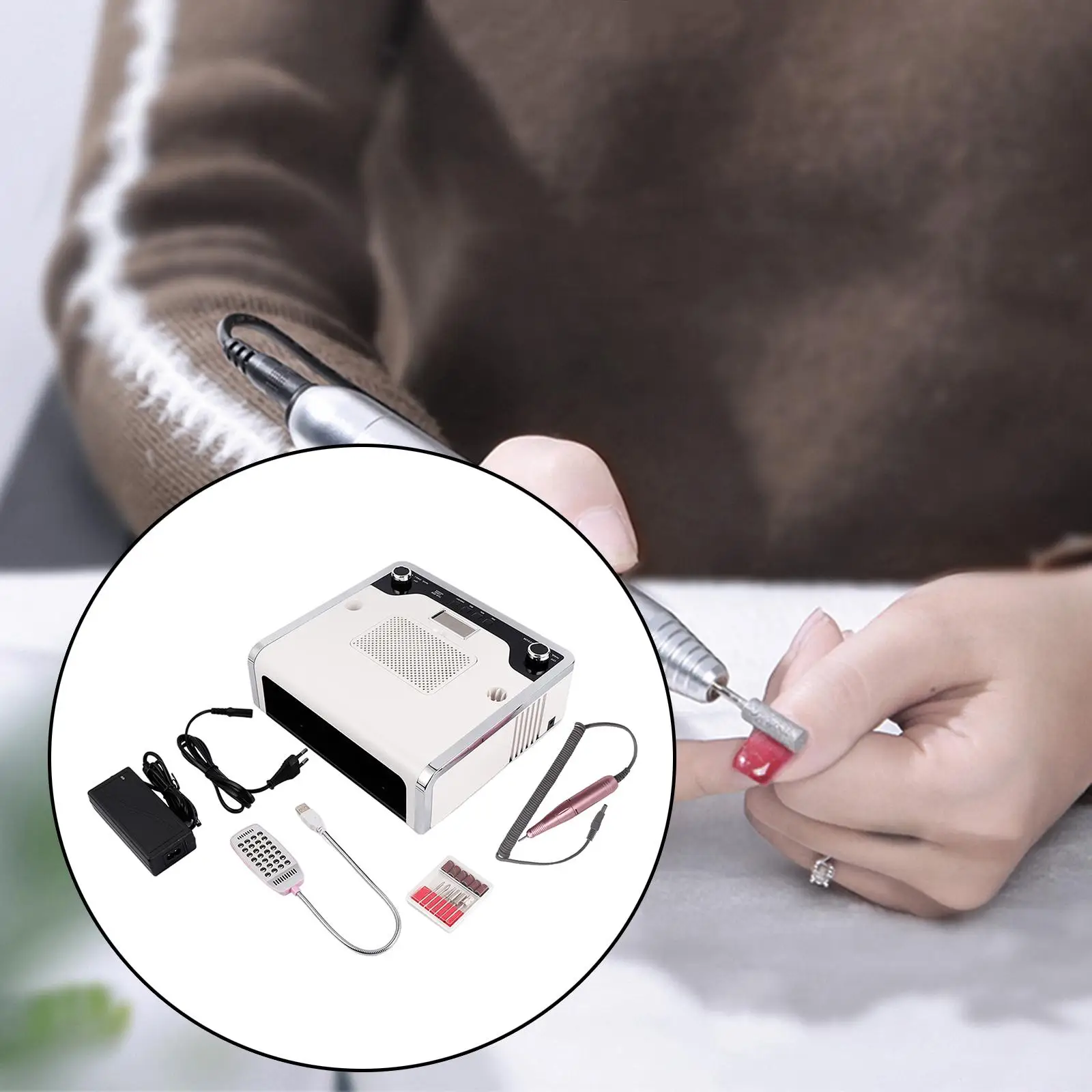 4-In-1 Manicures Machine Professional 360-Degree Angle Nail File Kits for Nails Polishing Drying Suction Remove Nail Gel
4-In-1 Manicures Machine Professional 360-Degree Angle Nail File Kits for Nails Polishing Drying Suction Remove Nail Gel