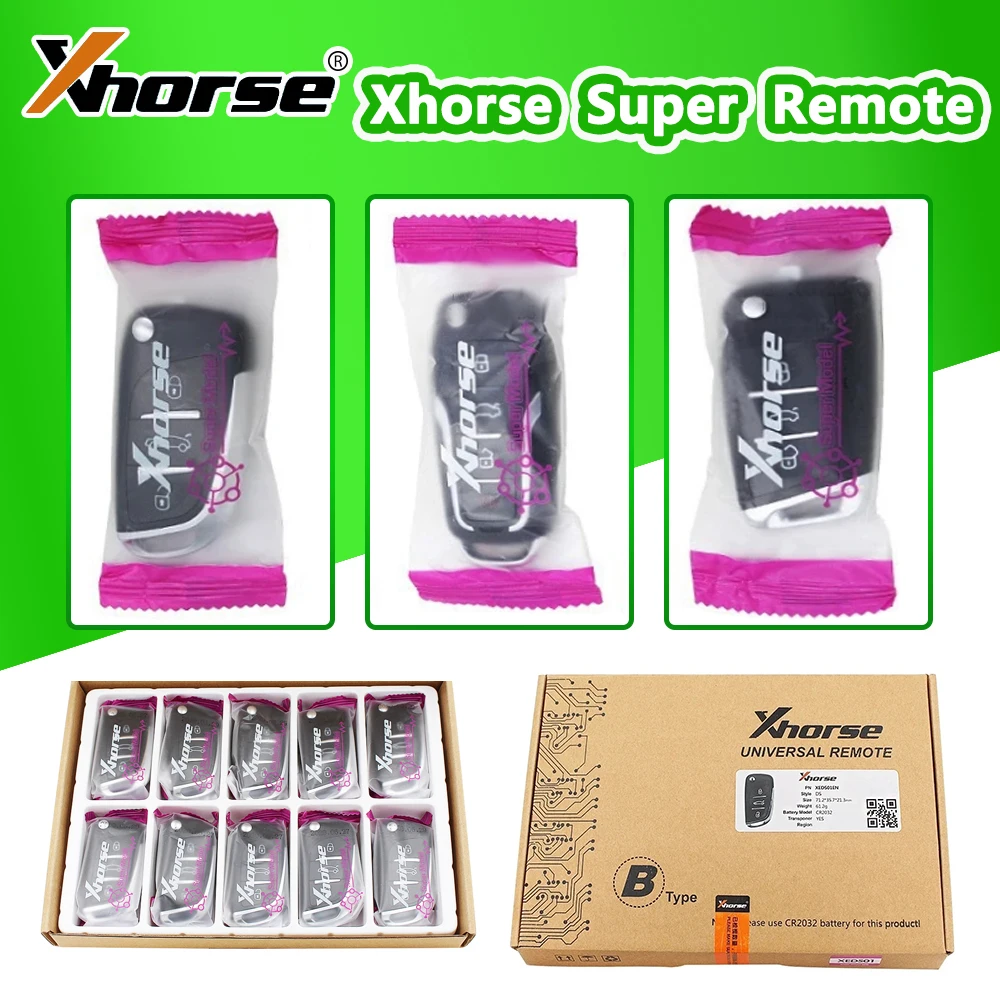 Супер пульт дистанционного управления Xhorse XEDS01EN/XEFO01EN/XEMQB1EN VVDI с чипом XT27A66, работает с VVDI2 / MINI Key Tool/ Max
Супер пульт дистанционного управления Xhorse XEDS01EN/XEFO01EN/XEMQB1EN VVDI с чипом XT27A66, работает с VVDI2 / MINI Key Tool/ Max