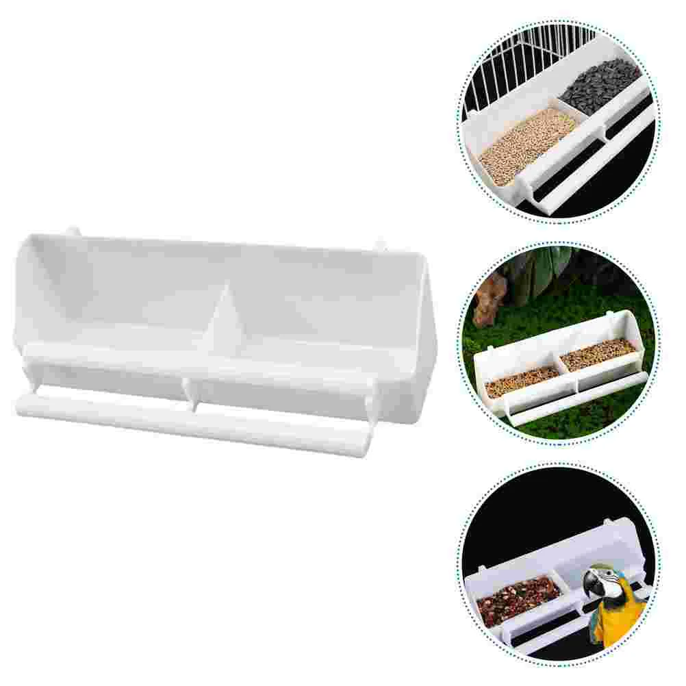 

Water Feeder Parakeet Feeders Bird Cage Accessories Dispenser Plastic Pet Birds Parrot Food Small Containers