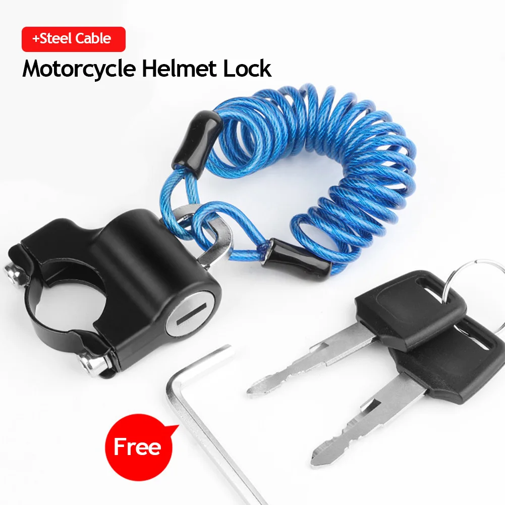 Motorcycle Cycling Helmet Bicycle Lock Wire Rope Anti-theft Mountain Bike Bicycle Cable Lock Riding Equipment with 2 Keys Set
Motorcycle Cycling Helmet Bicycle Lock Wire Rope Anti-theft Mountain Bike Bicycle Cable Lock Riding Equipment with 2 Keys Set