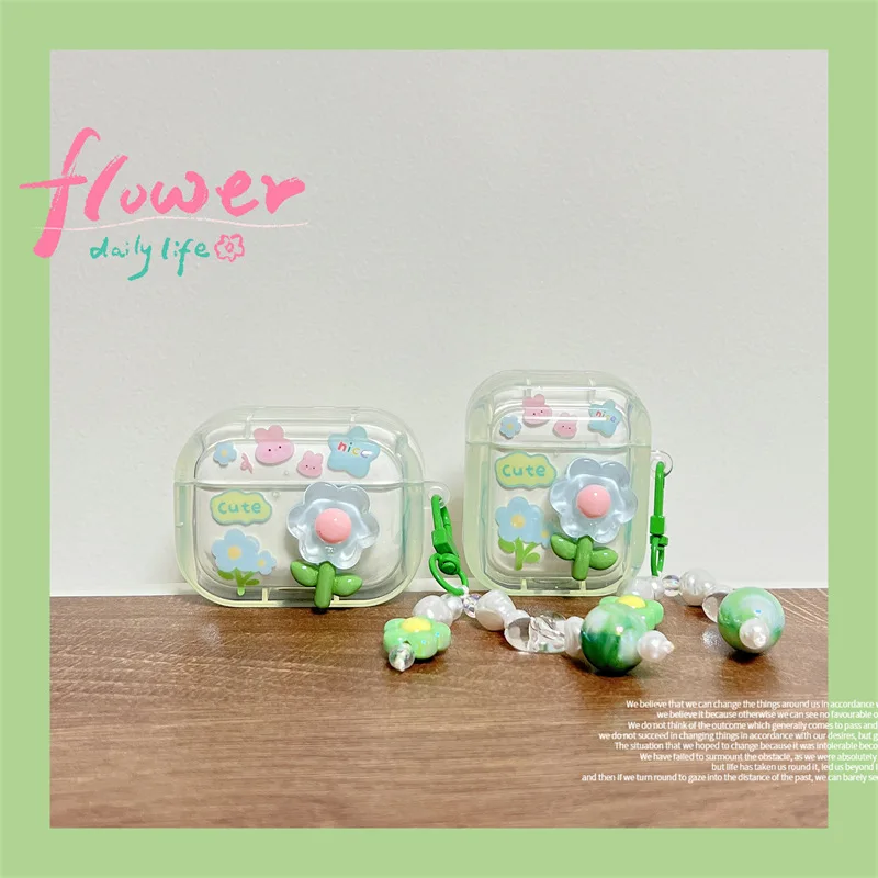 Cute 3D Flower Bluetooth Headset Cover for Airpods 1 2 3 Pro Pro2 Soft Silicone Airpods Case Round Bead Flower Pendant
Cute 3D Flower Bluetooth Headset Cover for Airpods 1 2 3 Pro Pro2 Soft Silicone Airpods Case Round Bead Flower Pendant