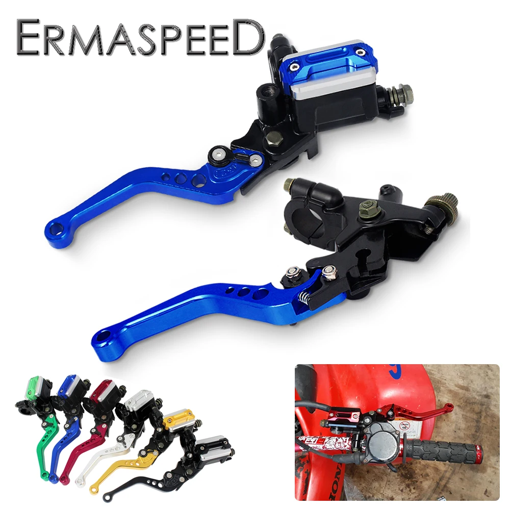 Universal 7/8'' 22mm Motorcycle Brake Clutch Lever Kit with Master Cylinder Reservoir Levers Kit CNC Motorcycle Accessories
Universal 7/8'' 22mm Motorcycle Brake Clutch Lever Kit with Master Cylinder Reservoir Levers Kit CNC Motorcycle Accessories